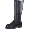 MARCO TOZZI Stivali Alti Donna senza Tacco in Pelle Altezza Ginocchio, Black, 37 EU