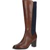 CAPRICE 9-25519-41, Stivali con tacco Donna, Marrone (Cognac/Ocean), 38 EU