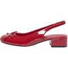 ONLY, Onlcelia-2 Pump Sling Back Bow Donna, Rosso-High Risk Red, 37 EU