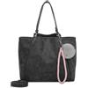 Fritzi aus Preussen Fritzi42N Vintage Shopper Donna in Ecopelle Borsa a Mano Borsa a Spalla Festival Città Vegana Tasca Rimovibile Effetto Vintage 33 x 45 x 18 cm - Nero, Rosa, Marrone, Verde, Grigio, Rosa, Blu, Curry