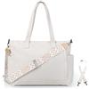 Cozary Borsa Tracolla Donna Grande, Tote a Mano in Velluto a Coste, Shopper Bag Con 2 Spallacci Regolabili, Tasche Multiple per Shopping, Viaggi, Lavoro, università