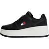 Tommy Jeans Donna Sneakers con Suola Alta Retro Basket in Pelle