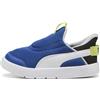 Puma Courtflex V3 Ease in Inf - Sneaker Unisex per Bambini, Vivid Blue Puma White Puma Black, 21 EU
