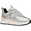 Geox D Spherica Actif X2, Scarpe da Ginnastica Donna, Argento, 36 EU