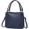 Miss Lulu Borsa Donna Media in Morbida Pelle PU con Tracolla | 3 Tasche, Finitura Idrorepellente e Design Capiente, Portabile a Mano o a Spalla per Lavoro, Scuola, Università e Viaggio