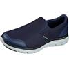 Skechers Flex Advantage 4.0 Tuscan, Scarpe Uomo, Navy Mesh Pu Lime Trim, 45 EU