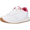 Tommy Hilfiger Donna Sneakers da Runner Essential Runner Scarpe Sportive, Bianco (White/Heritage Pink), 36