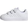 adidas Unisex - Bambini e Ragazzi Advantage Base 2.0 Children Shoes, Cloud White/Cloud White/Grey One, 33 EU
