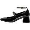 ONLY Pu Strap Pump, Onlcarmen-1 Scarpe con Cinturino in Poliuretano Donna, Nero, 37 EU