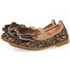 GIOSEPPO Ballerine Glitterate Color Rame con Fiocco di Velluto da Bambina koge
