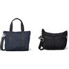 Kipling Asseni Mini, Tote Donna, Blu (Blue Blue 2), Taglia unica IZELLAH, Borse a Tracolla, Donna, Nero Noir, Taglia unica