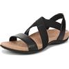 Vionic Sandali bassi Raina Donna, Pelle nera, 40.5 EU