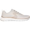 Skechers Flex Appeal 5.0 Luxe GlowSneaker Donna, Bordo in Maglia Naturale Dorata, 38.5 EU