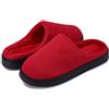 landeer Pantofole unisex moderne, Colore: rosso, 38/39 EU