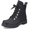 Rieker Y2422, Stivali Stringati Donna, Nero 01, 36 EU