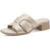Jana Softline Leather Mule Heel 8-27766-46, Sandali con Tacco Donna, Lt Gold, 39 EU