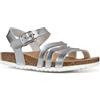 Geox J Adriel Girl F - Sandalo Bambina, Silver,