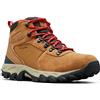 Columbia Newton Ridge Plus 2 Suede Wp (Former Collection), Scarponi da trekking alta Uomo, Elk Mountain Red, 43 EU