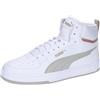 PUMA Unisex Caven 2.0 Mid Scarpe da ginnastica, Puma White Puma Black Alpine Snow Warm White Gold, 45 EU