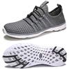 DLGJPA, Scarpe Sportive da Uomo Leggere ad Asciugatura Rapida, per Sport Acquatici o per Camminare, Grigio Scuro, 44 EU