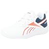 Reebok Rush Runner 5 Syn - Scarpe da Ginnastica, FTWRWHITE/VECTORNAVY/VECTORRED,