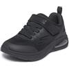 Skechers MICROSPEC Max Advance Squad-Pacer - Scarpe da Ginnastica da Ragazzo, in Tessuto Nero/Sintetico/Finiture Nere, Taglia 38