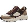 Tamaris Donna Sneaker Wechselfußbett, Camel Combined, 36 EU