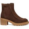Geox D Damiana, Stivale alla Caviglia Donna, Marrone Scuro, 39 EU