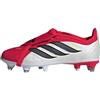 adidas Unisex - Bambini e Ragazzi Predator League Fold-Over Tongue Soft Ground Football Boots Kids, Lucid Red/Core Black/Ftwr White, 36 2/3 EU