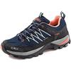 CMP Rigel Clima Protect 3Q54456-92AD - Scarpe da trekking da donna, suola in gomma, misura 36, colore: blu scuro/corallo