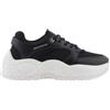 Armani Exchange Vedder, Platform, Patch Logo, Scarpe da Ginnastica Donna, Nero, 41 EU