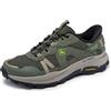 Skechers Uomo Equalizer 5.0 Trail Harvester Scarpe da Allenamento, Green Leather/Mesh, 41 EU