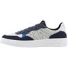 Armani Exchange Seattle, Suede Details, Sneaker con Logo Embroidered, Grigio/Navy., 42 EU