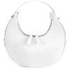 FantasyBear Piccola borsa da donna, alla moda, graziosa borsa a tracolla, mini pochette hobo tote borsa con doppia chiusura a cerniera, bianco