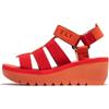 Fly London YOJI198FLY, Sandal Women's Fashion Shoes, DEVIL RED, 37