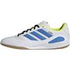 adidas Unisex - Adulto Super Sala Competition III Indoor Football Shoes, Ftwr White/Lucid Ray Blue/Solar Yellow, 42 2/3 EU