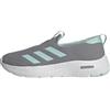 Adidas Donna Cloudfoam Move Lounger Shoes, Grey/Semi Flash Aqua/Cloud White, 37 1/3 EU