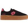 Lotto Stacky RB Women, Scarpe da Ginnastica Donna, Nero Rosa, 40 EU