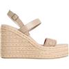 Calvin Klein Wedge Espad 70 Webbing Lth Hw0hw02901 Espadrillas ZeppaDonna