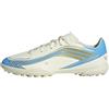 adidas Unisex - Bambini e Ragazzi F50 Messi Club Turf Football Kids Shoes, Ivory/Semi Blue Burst/Icey Blue, 30 1/2 EU