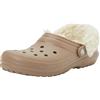 Crocs Zoccoli Classici per Bambini, Unisex, Foderati in Pile, Fungo, Taglia 36