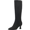 MARCO TOZZI Stivali Alti Donna con Tacco al Ginocchio Eleganti, Black, 38 EU