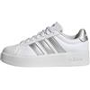 adidas Donna Streettalk Bold Shoes, Ftwr White/Silver Met./Core Black, 36 2/3 EU
