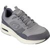 Skechers Scarpe da Ginnastica Glide-Step Swift Turntide da Uomo, Grigio Suede Mesh Duraleather Trim, 39.5 EU