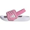 adidas Unisex - Bimbi 0-24 Adilette Estrap 2.0 Slides Infants Sandal, Bliss Pink/Ftwr White/Bliss Pink, 21 EU