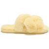 Scholl Softie Pantofole Donna Invernali con Pelliccia Sintentica, Soletta con Tecnologia Memory Cushion - Giallo - 36/37 EU