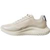 Calvin Klein Donna Sneakers Running Eva Mix con Lacci, Avorio (Stony Beige/Turtle Dove/Silver), 37