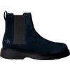 Calvin Klein Uomo Stivaletti Chelsea Combat in Pelle Scamosciata, Blu (Universe Blue), 41