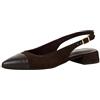 Tamaris décolleté slingback da donna con tacco a blocco marrone 36 EU