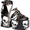 LAMODA Through The Night, Zeppe Donna, Teschio Nero, 39 EU